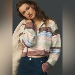 DAILY PRACTICE Hooded Cropped Sweater